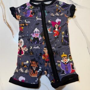 Little Sleepies Disney Villain Shorty Zipper